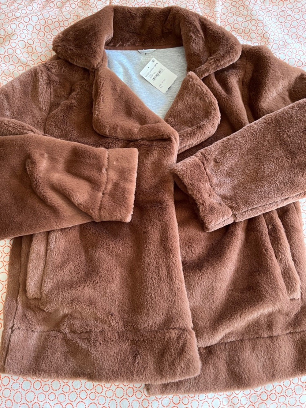 NWT Aerie Faux-Fur Cozy Jacket - Brown